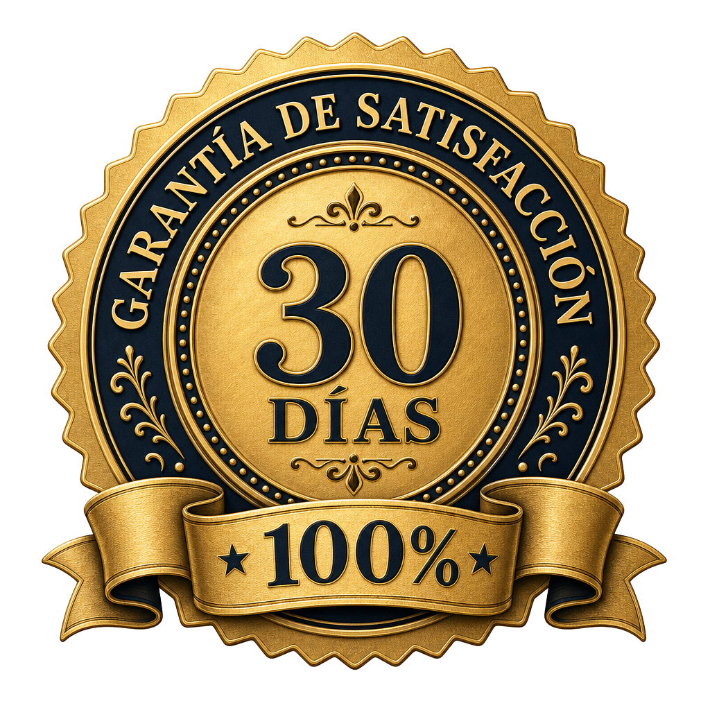 Sello de garantía de satisfacción del 100%